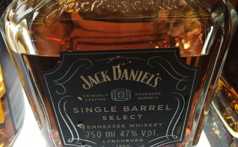 Jack Daniel'sのシングルバレルの表ラベル。